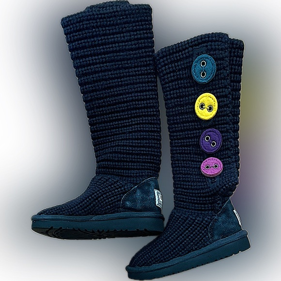 UGG sweater boots kids sz 8 - Picture 3 of 7